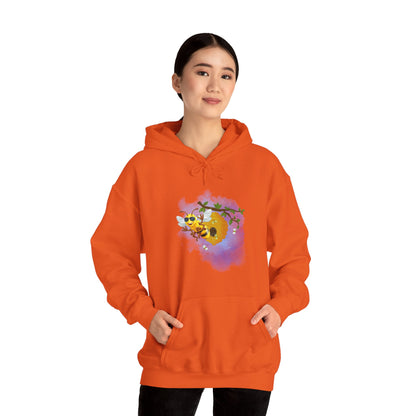 Super Cool Bee, Bro Unisex Heavy Blend™ Hooded Sweatshirt