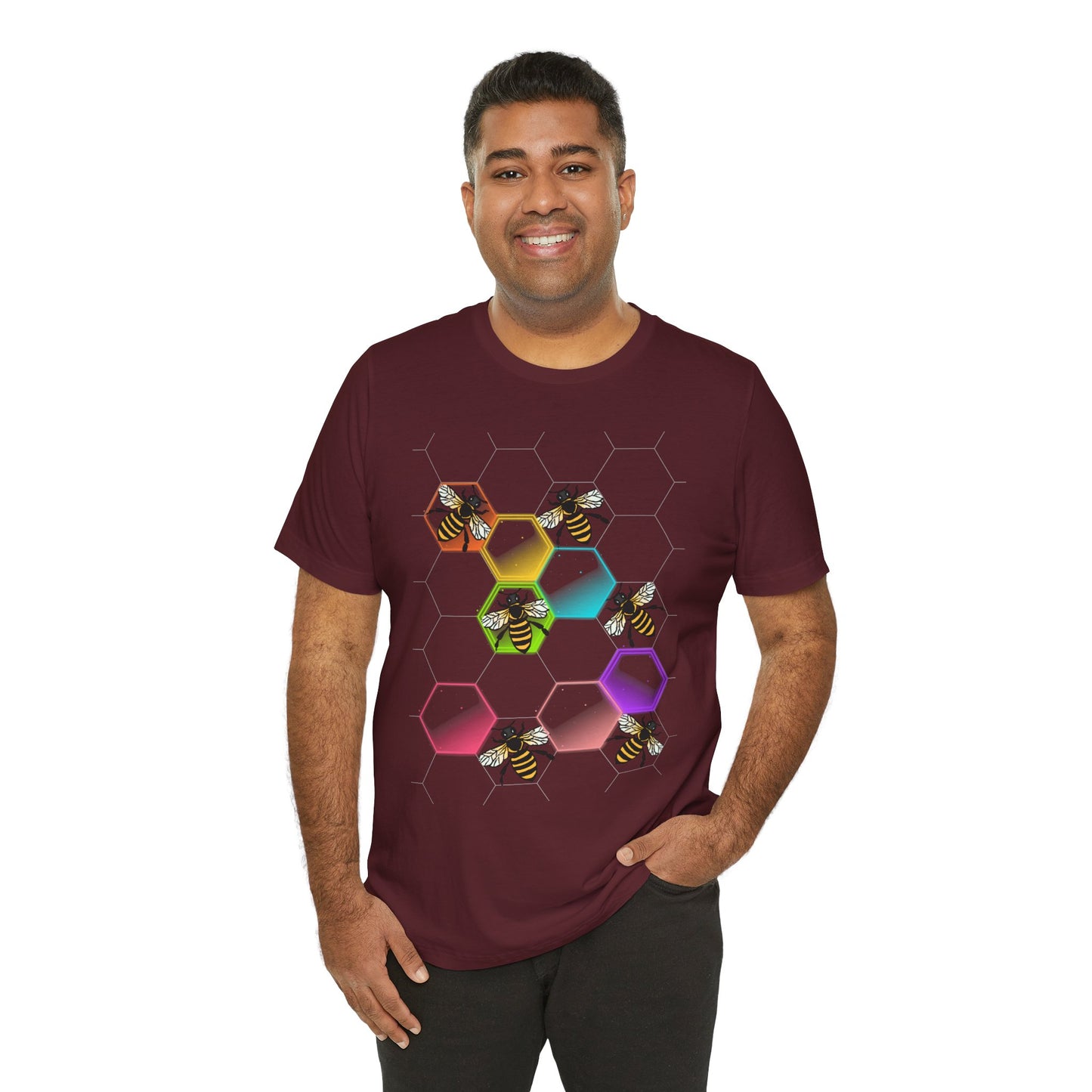 Disco Bees Unisex Jersey Short Sleeve Tee