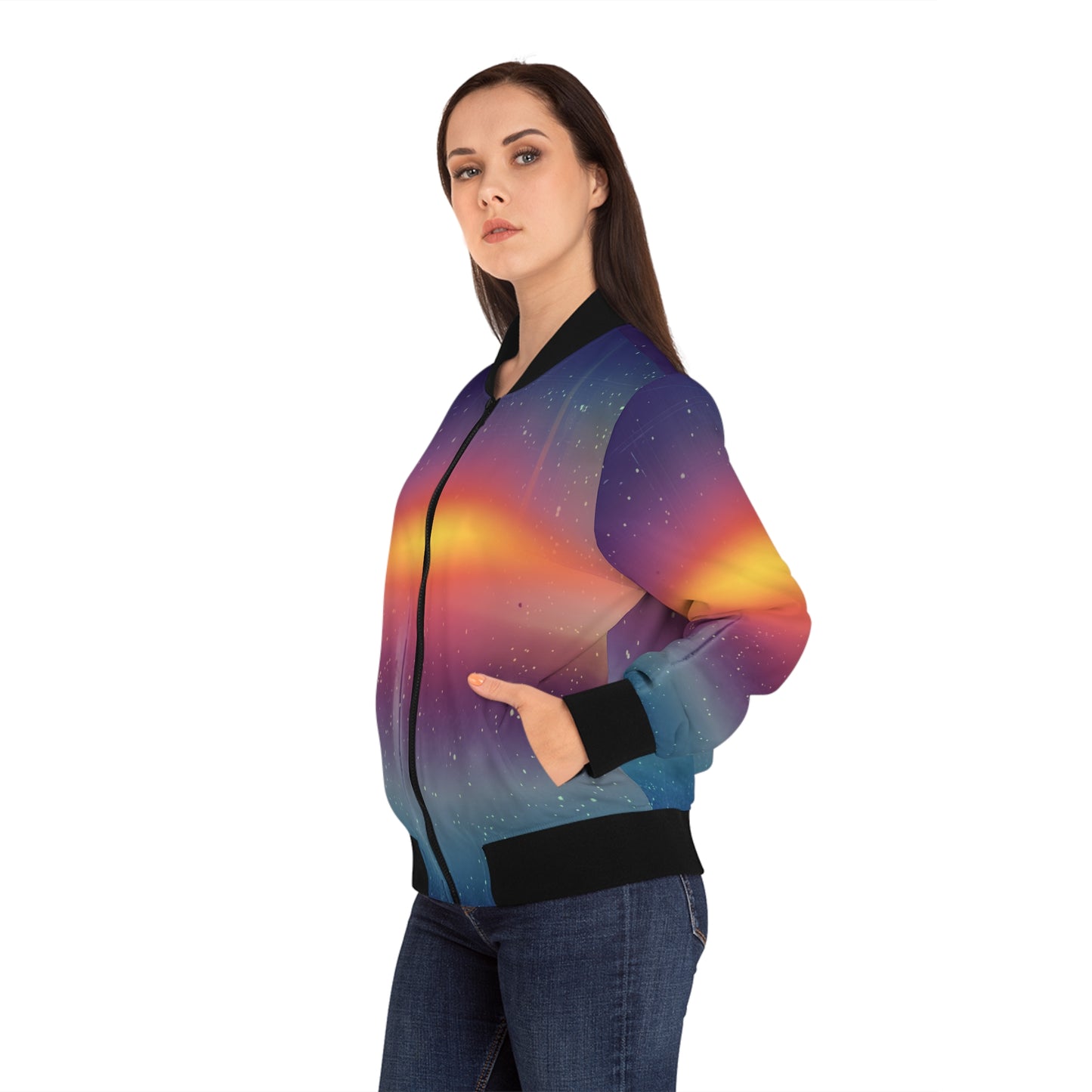 Sunrise 1 Women's Bomber Jacket (AOP)