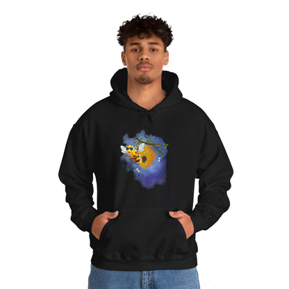 Super Cool Bee, Bro Unisex Heavy Blend™ Hooded Sweatshirt