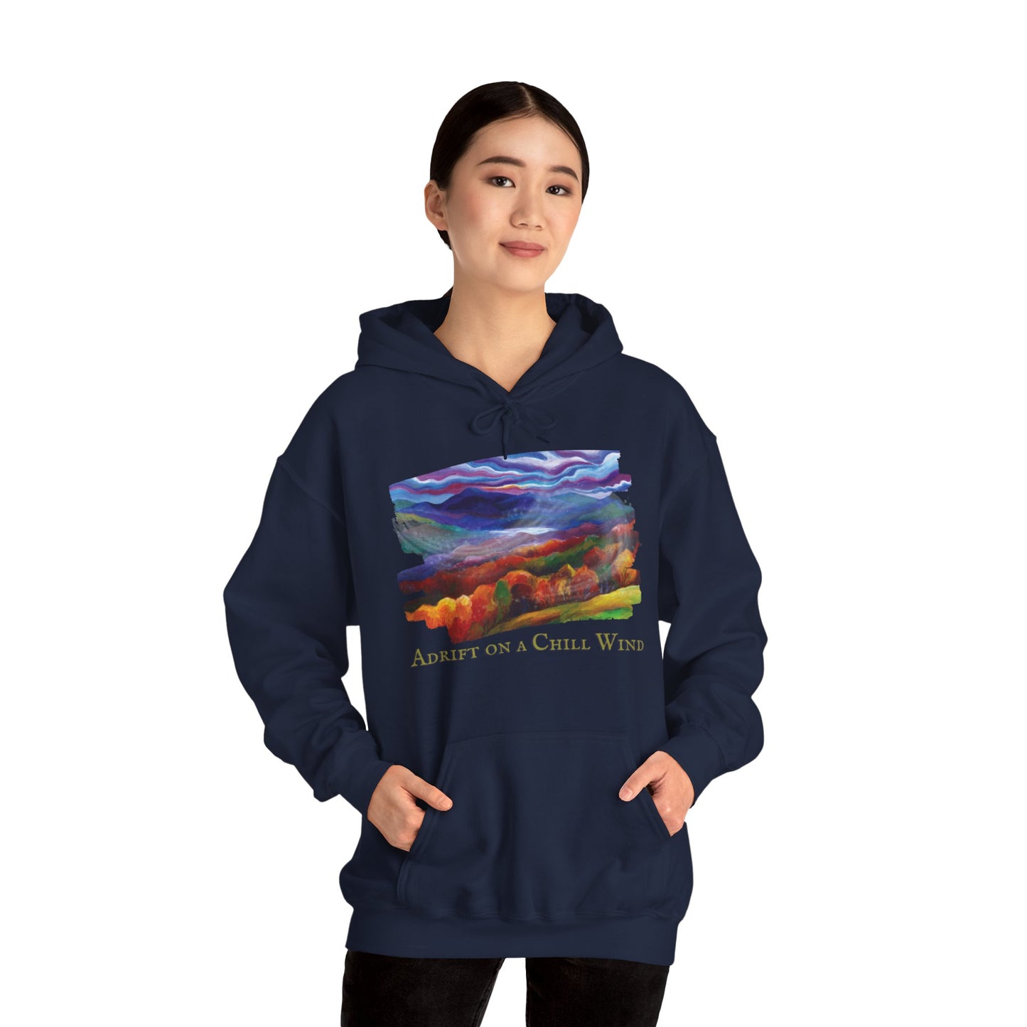 Adrift On A Chill Wind Unisex Heavy Blend™ Hooded Sweatshirt