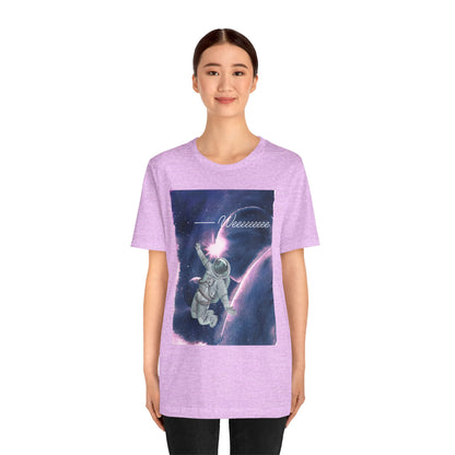 Astronaut says "Weeeeeee" Unisex Jersey Short Sleeve Tee