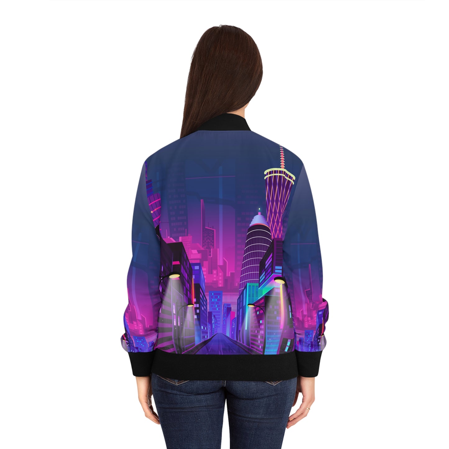 Neon City Women's Bomber Jacket