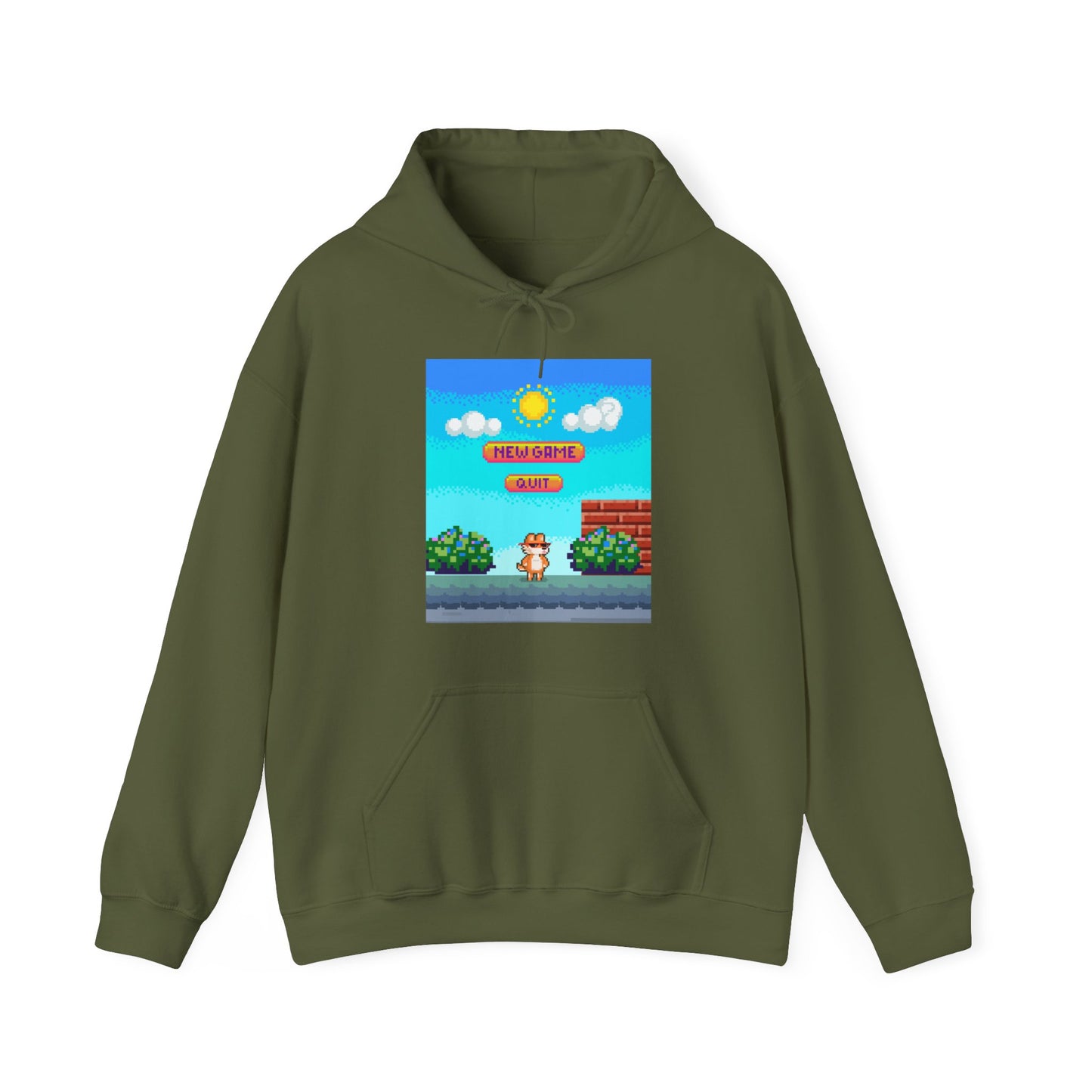 New Game? Quit? Unisex Heavy Blend™ Hooded Sweatshirt