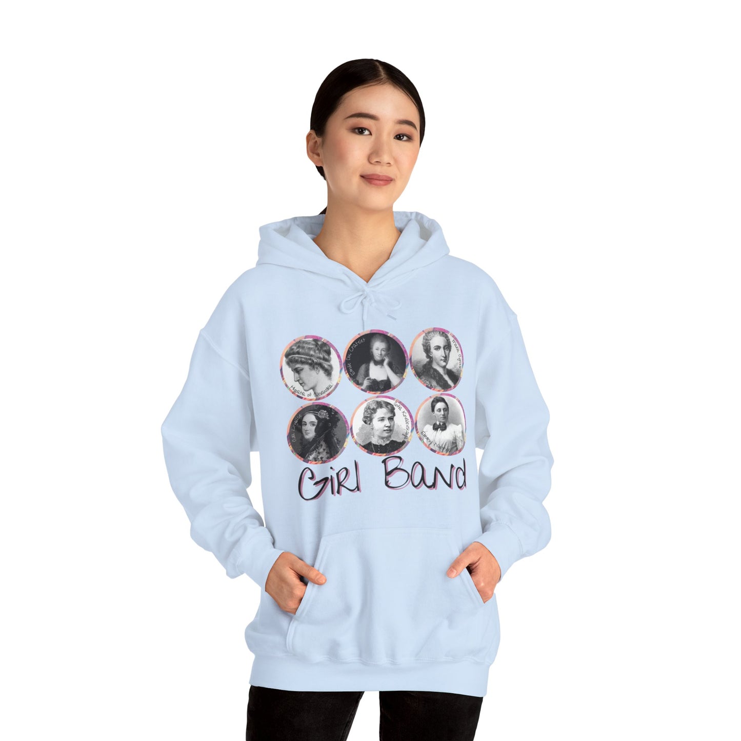 Girl Band - Famous Female Scientists Unisex Heavy Blend™ Hooded Sweatshirt