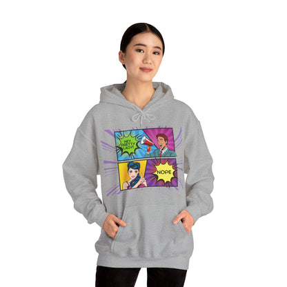 Nope 1 - Pop Art Unisex Heavy Blend™ Hooded Sweatshirt