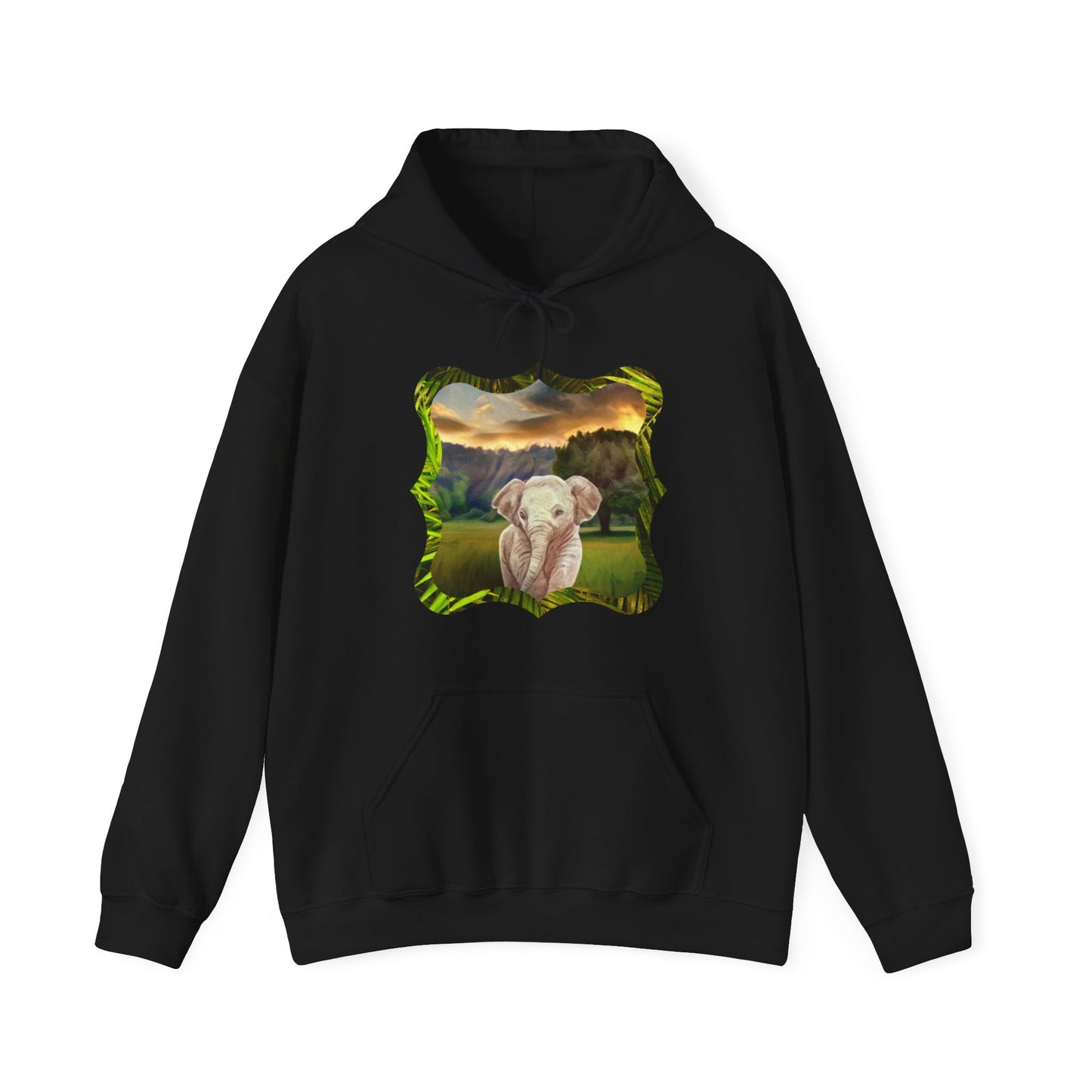 Why are baby elephants so cute, though? Unisex Heavy Blend™ Hooded Sweatshirt