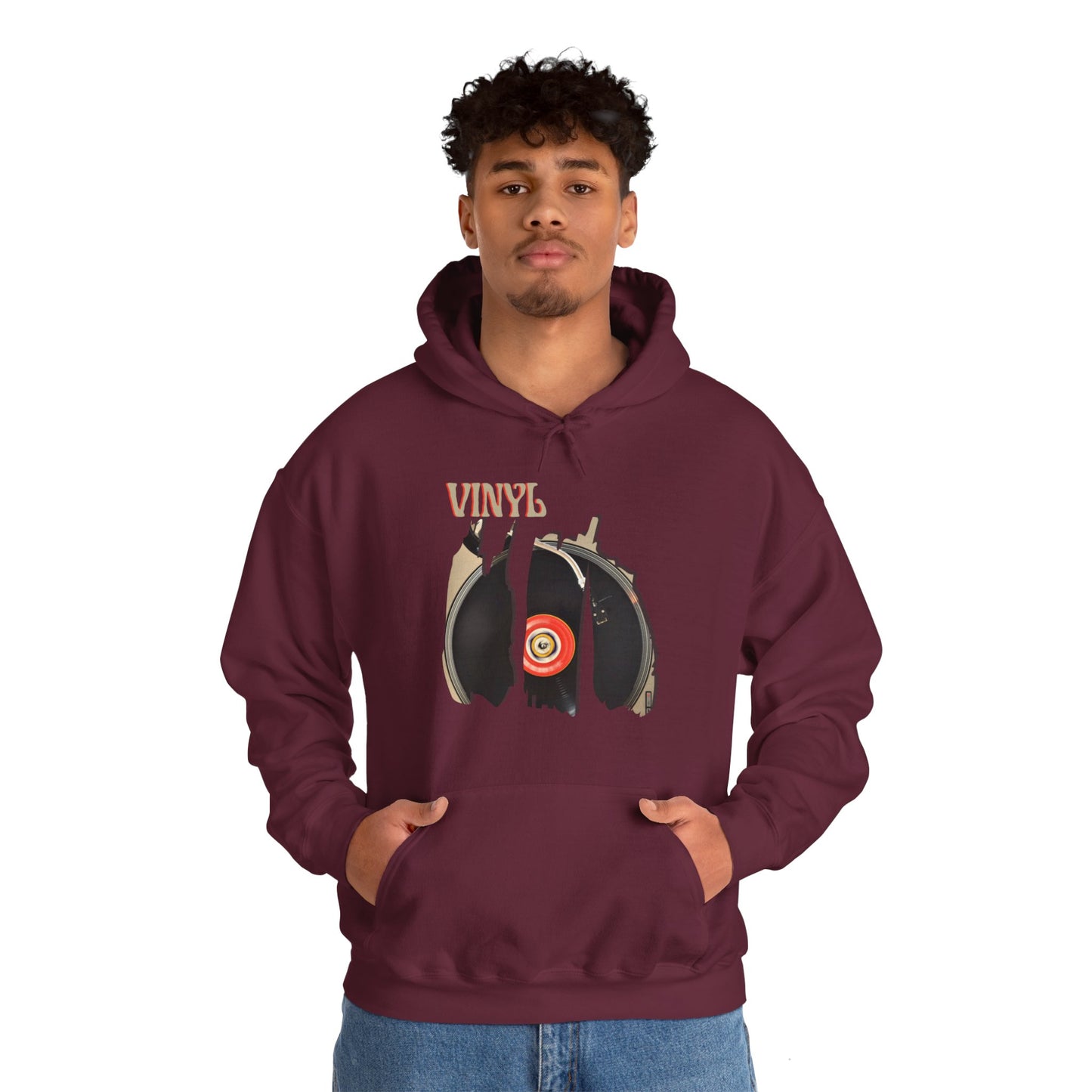 Vinyl Unisex Heavy Blend™ Hooded Sweatshirt