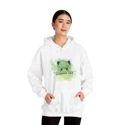 Anime Scaredy Cat Unisex Heavy Blend™ Hooded Sweatshirt