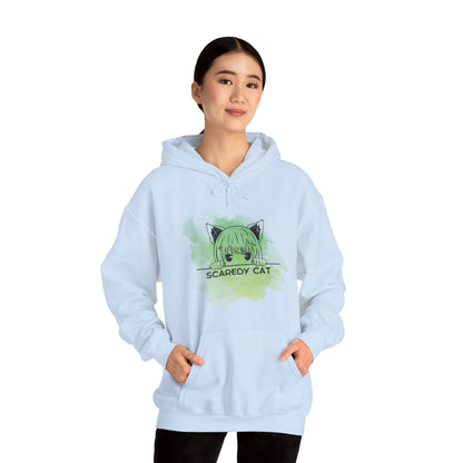 Anime Scaredy Cat Unisex Heavy Blend™ Hooded Sweatshirt