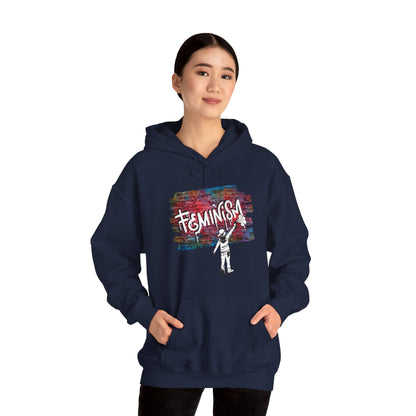 Street Art Feminism Unisex Heavy Blend™ Hooded Sweatshirt