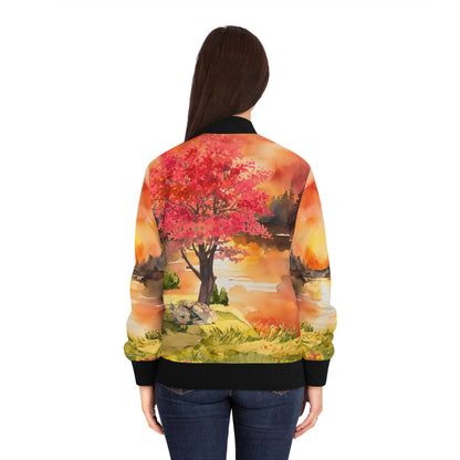 Autumn Lake Women's Bomber Jacket