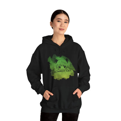 Anime Scaredy Cat Unisex Heavy Blend™ Hooded Sweatshirt