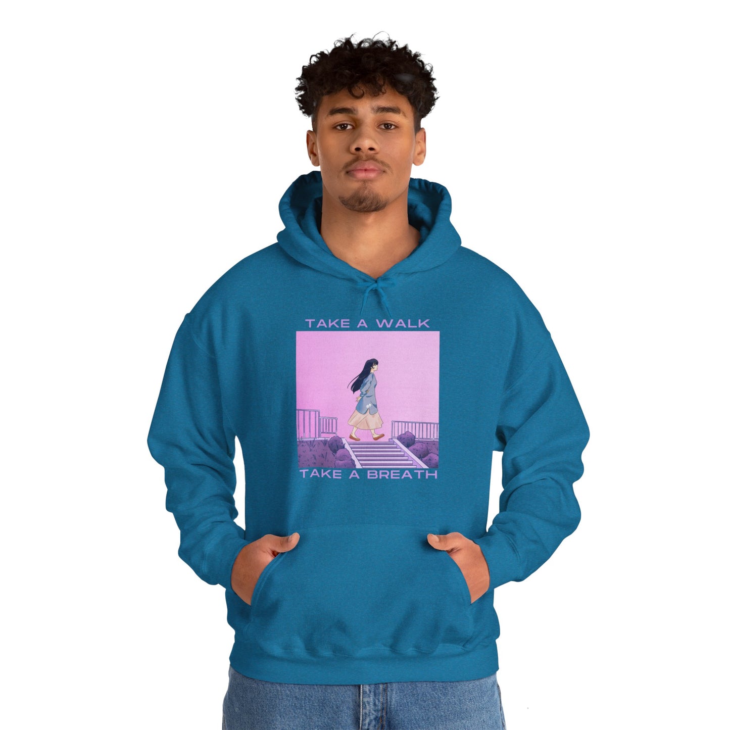 Take A Walk, Take A Breath Unisex Heavy Blend™ Hooded Sweatshirt