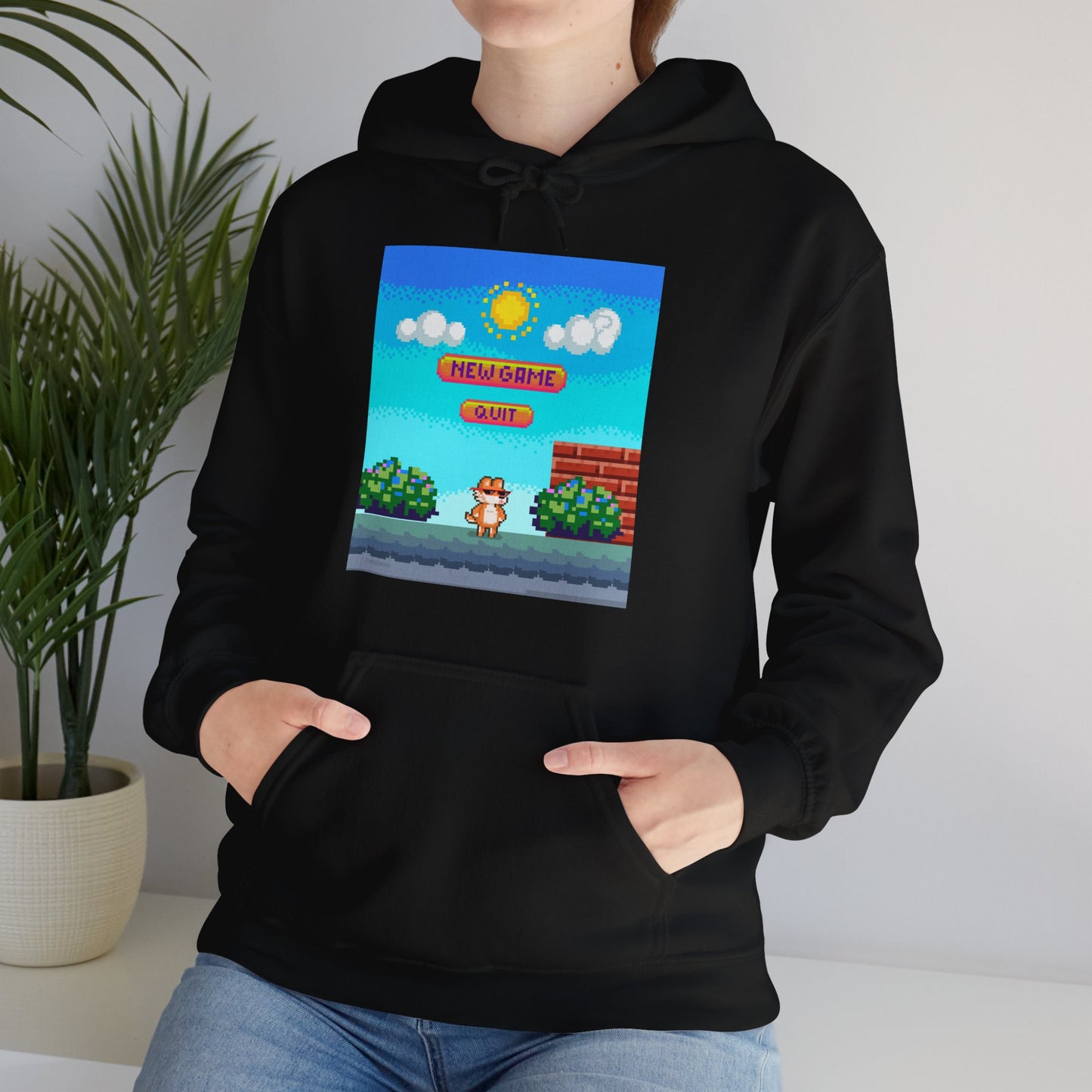 New Game? Quit? Unisex Heavy Blend™ Hooded Sweatshirt