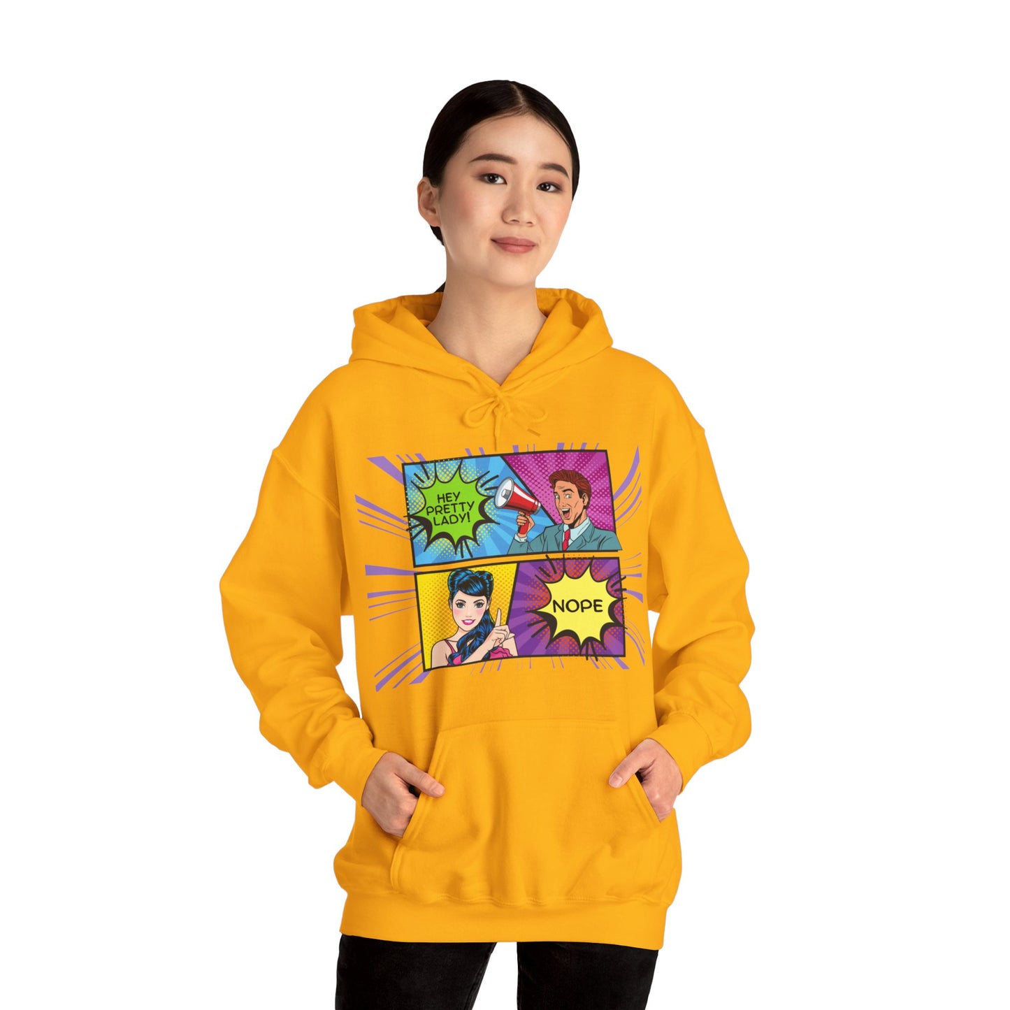 Nope 1 - Pop Art Unisex Heavy Blend™ Hooded Sweatshirt