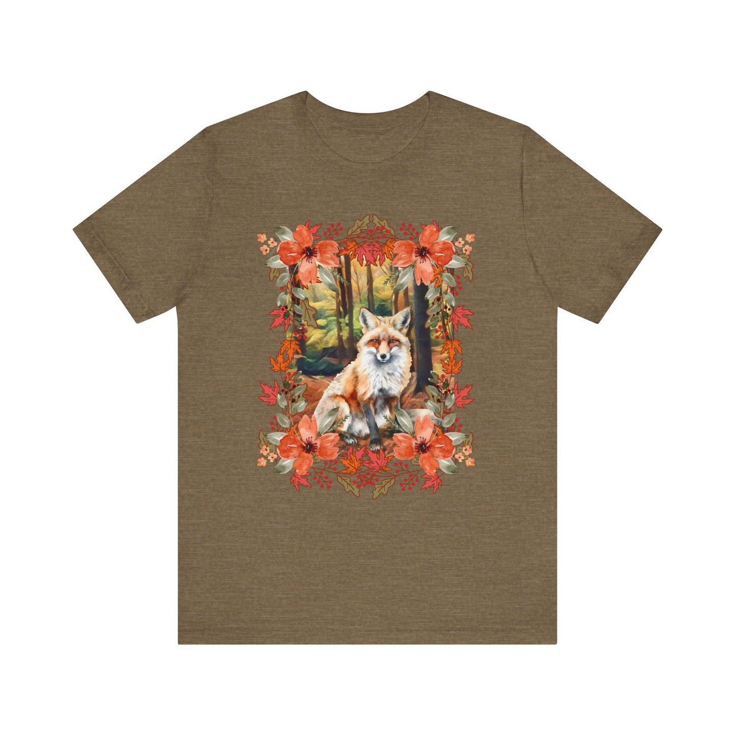 Autumn Fox Unisex Jersey Short Sleeve Tee