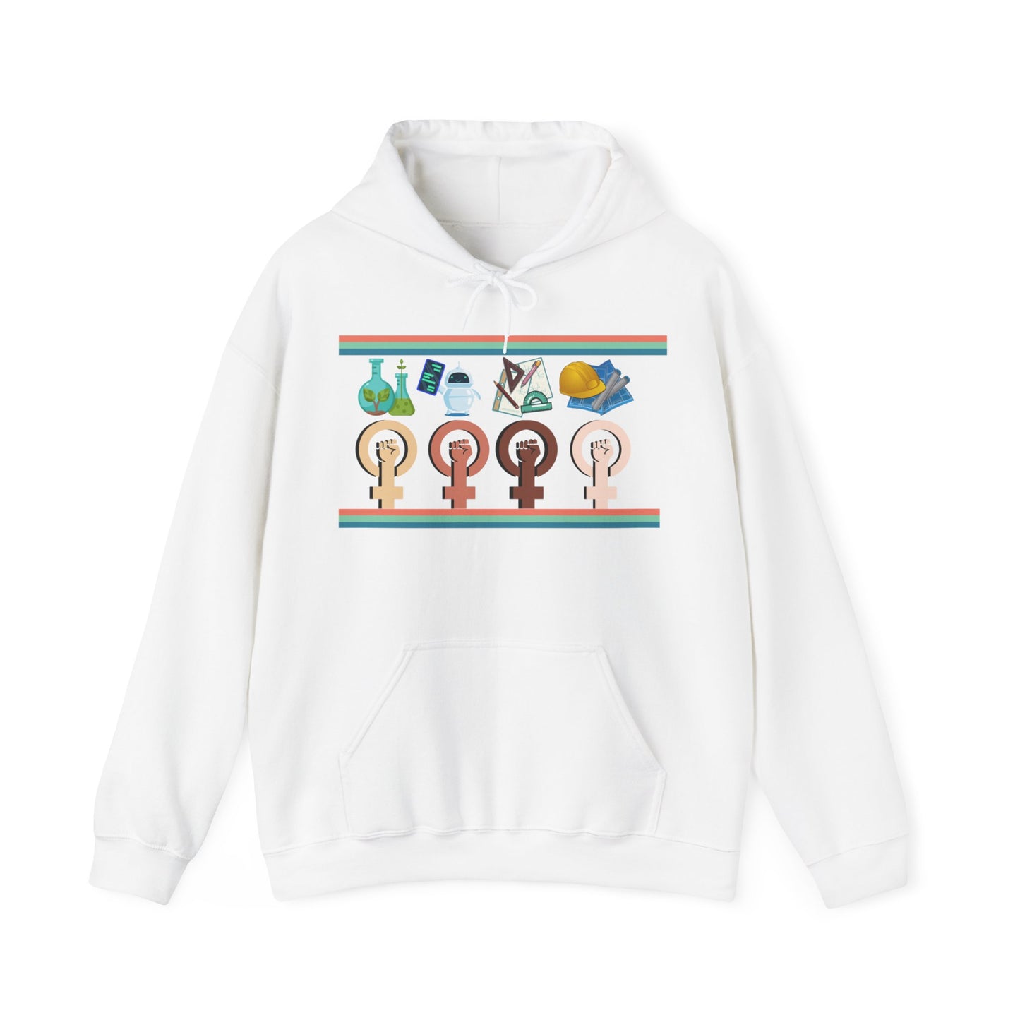 Girls are STEM Unisex Heavy Blend™ Hooded Sweatshirt