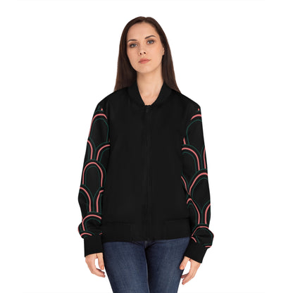 Nouveau Beetle Women's Bomber Jacket (AOP)