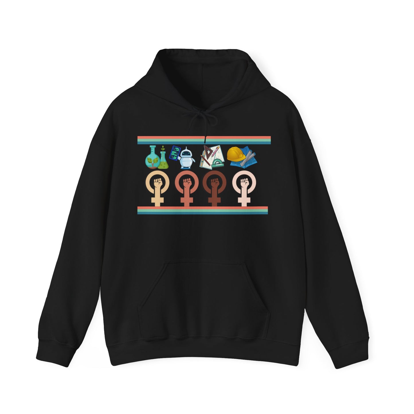 Girls are STEM Unisex Heavy Blend™ Hooded Sweatshirt