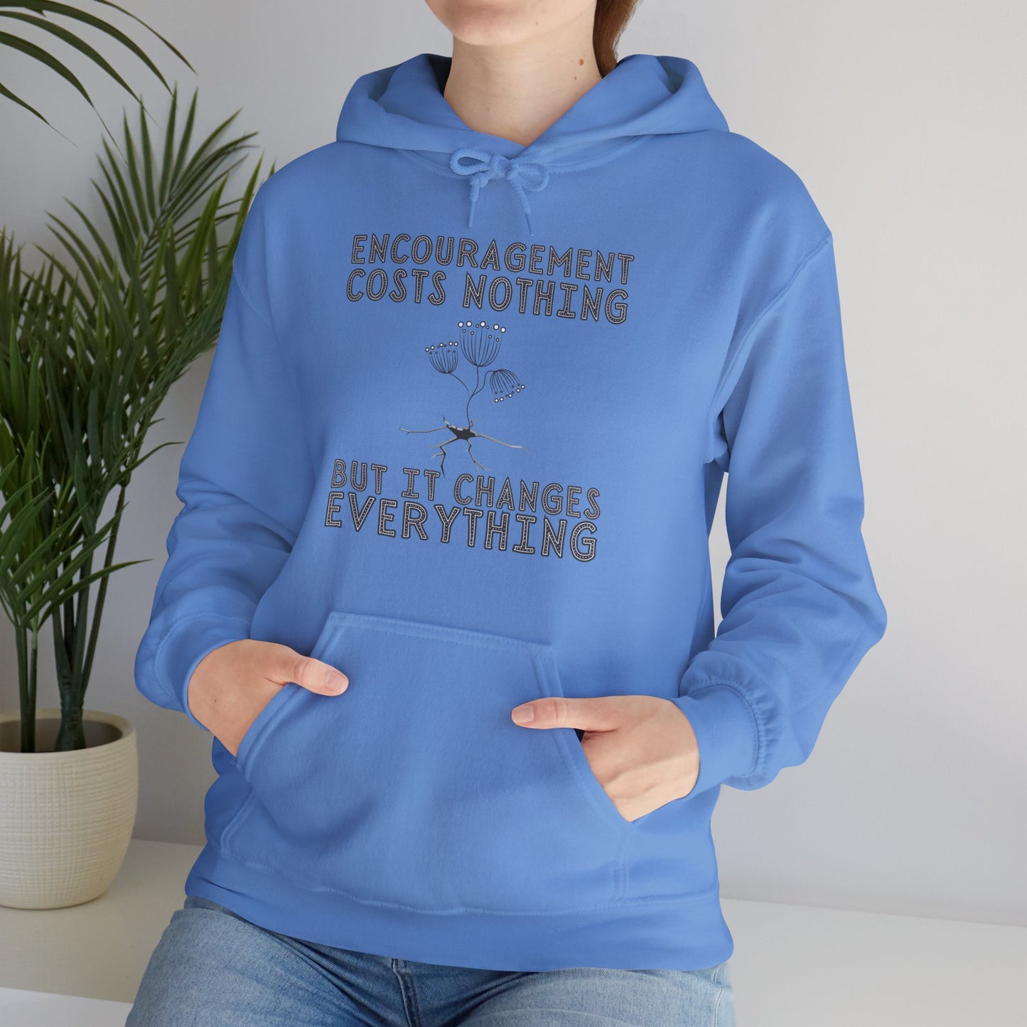 Encouragement Costs Nothing, But It Changes Everything Unisex Heavy Blend™ Hooded Sweatshirt