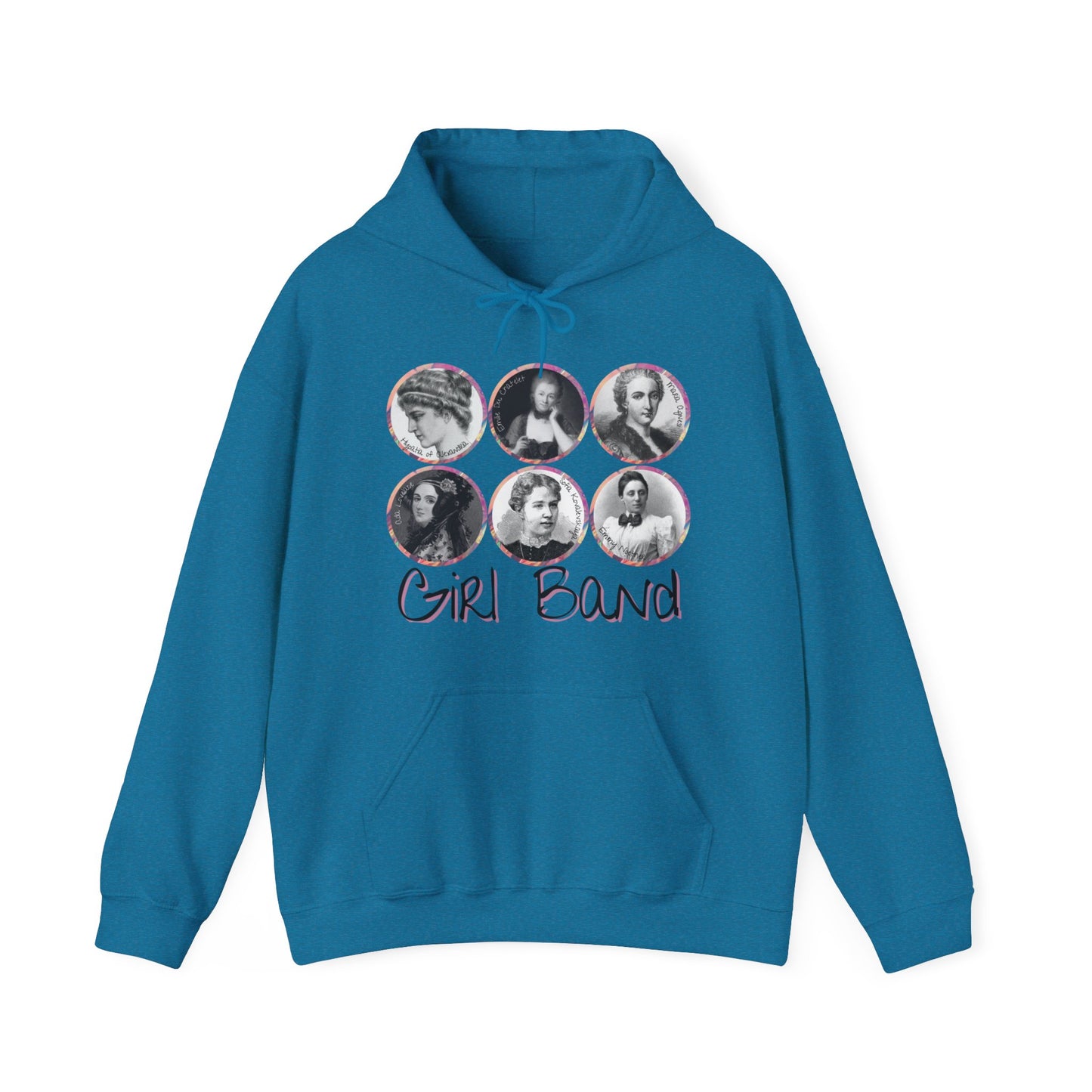 Girl Band - Famous Female Scientists Unisex Heavy Blend™ Hooded Sweatshirt