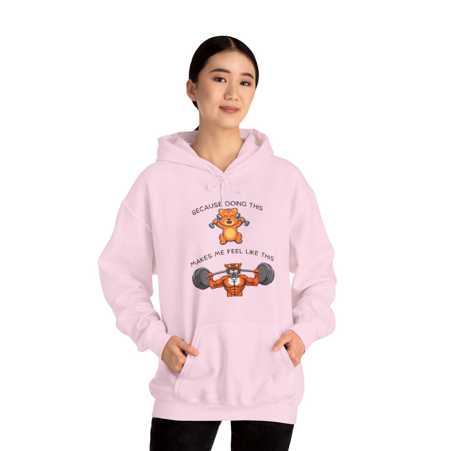 Tiger kitty got GAINS Unisex Heavy Blend™ Hooded Sweatshirt