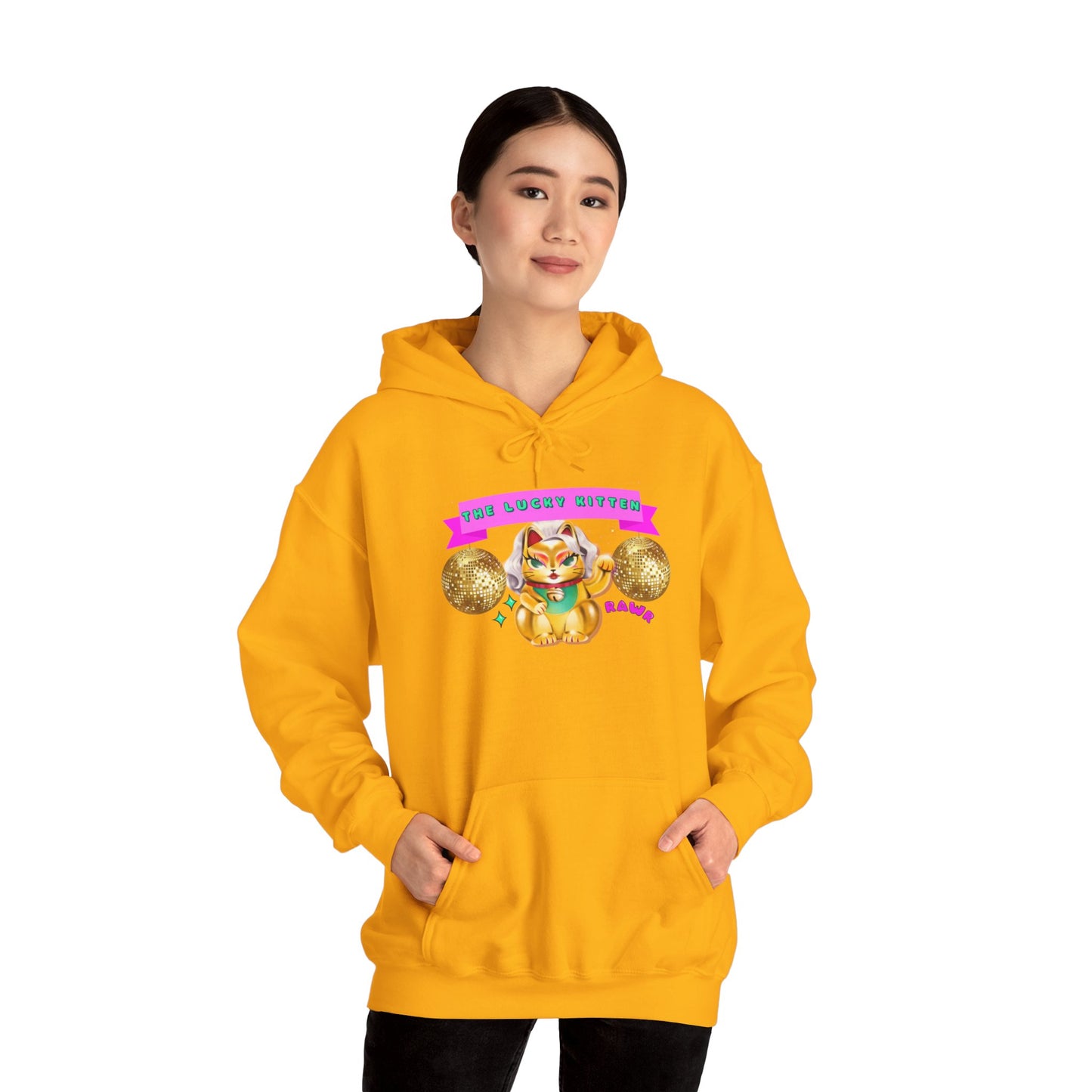 The Lucky Kitten Unisex Heavy Blend™ Hooded Sweatshirt