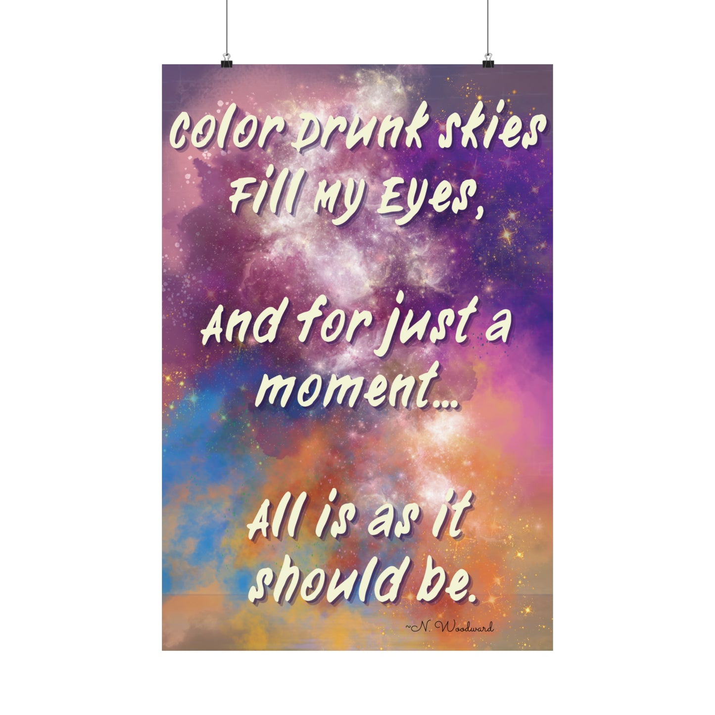 Color Drunk Skies Matte Vertical Posters