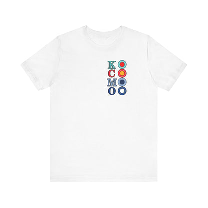 "KCMO" KC Team Colors Circles Unisex Jersey Short Sleeve Tee