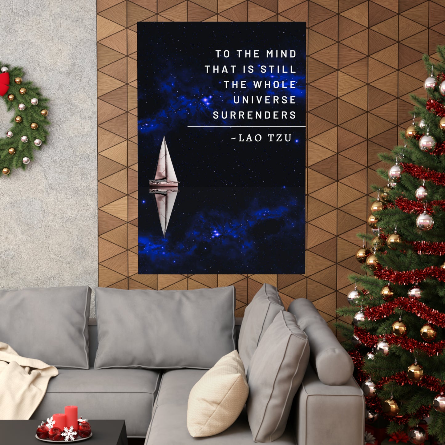 Sailing On An Infinite Night - Lao Tzu Quote Matte Vertical Posters