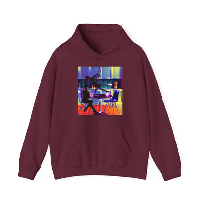 Sythwave A Coffee & A Swing Unisex Heavy Blend™ Hooded Sweatshirt