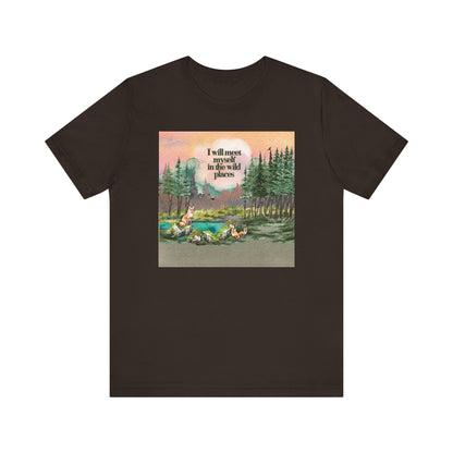 I Will Meet Myself In The Wild Places - Color Unisex Jersey Short Sleeve Tee