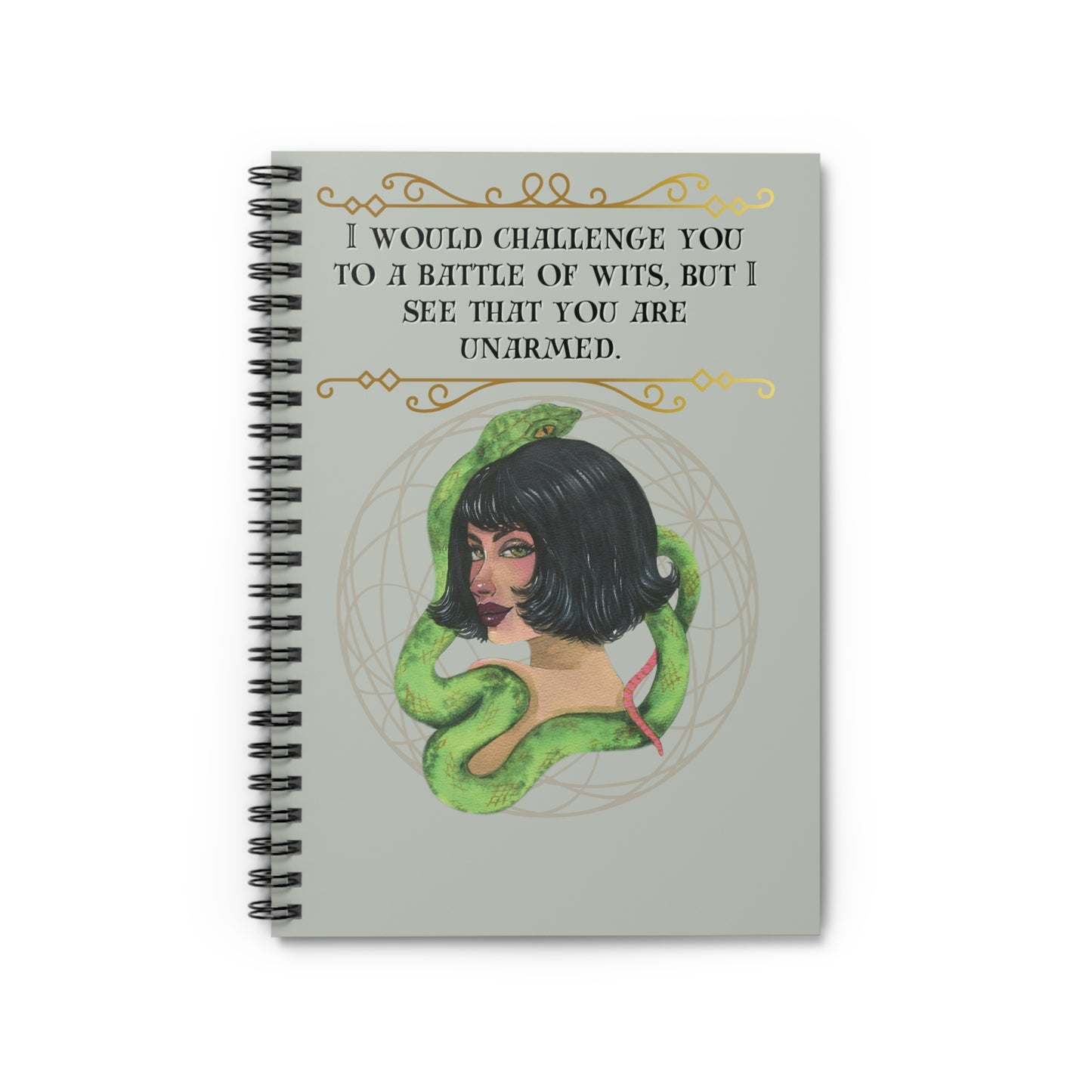 Battle of Wits Spiral Notebook - Ruled Line