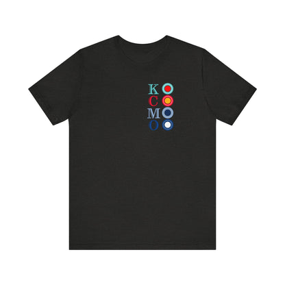 "KCMO" KC Team Colors Circles Unisex Jersey Short Sleeve Tee