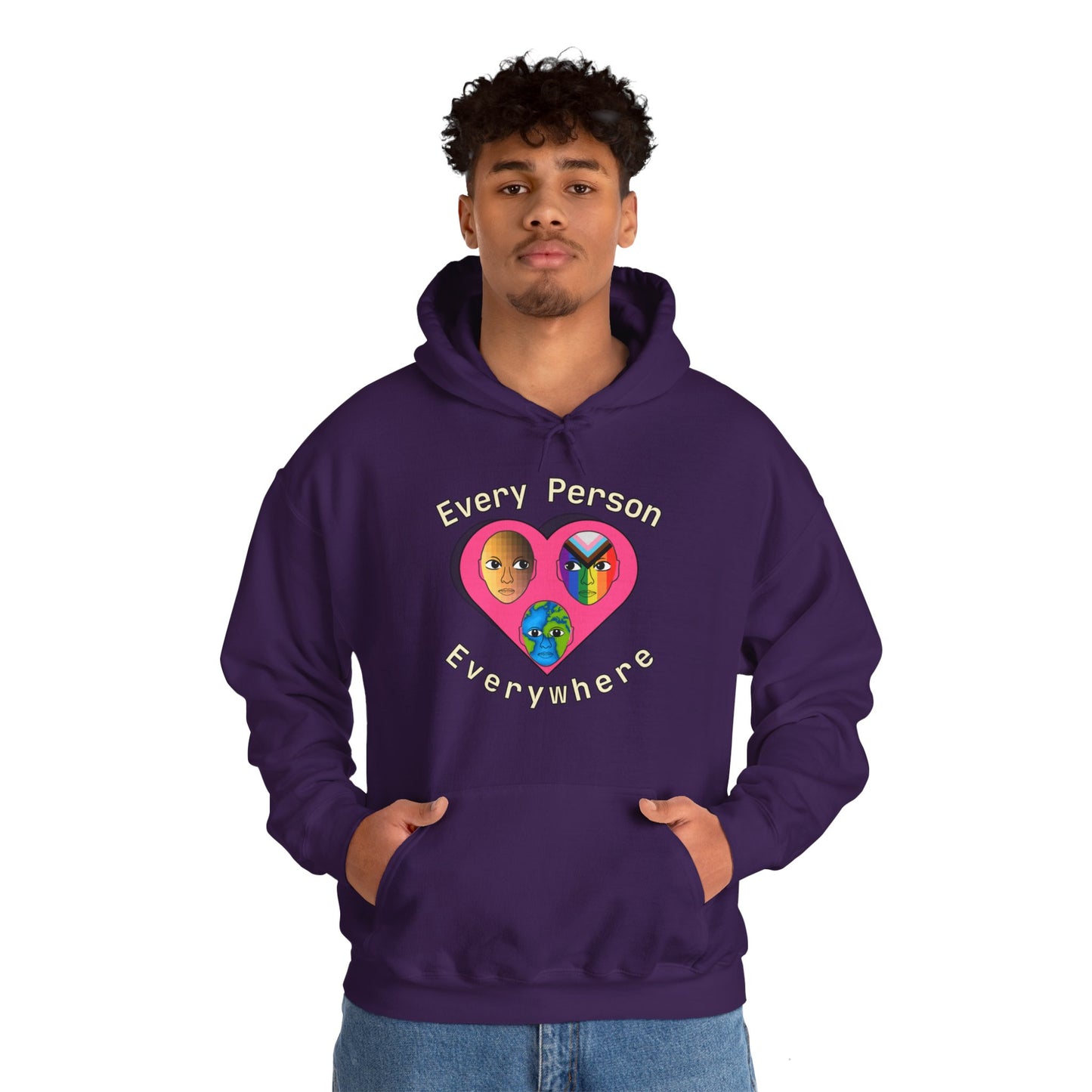 Every Person, Everywhere! Unisex Heavy Blend™ Hooded Sweatshirt