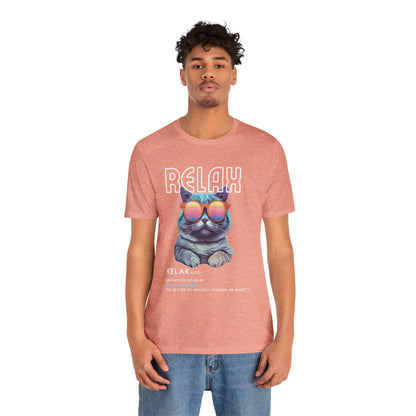 Kitty Says Relax Unisex Jersey Short Sleeve Tee