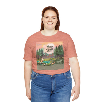 I Will Meet Myself In The Wild Places - Color Unisex Jersey Short Sleeve Tee