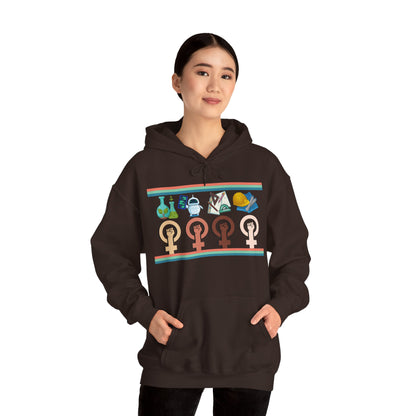 Girls are STEM Unisex Heavy Blend™ Hooded Sweatshirt