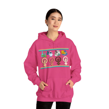 Girls are STEM Unisex Heavy Blend™ Hooded Sweatshirt