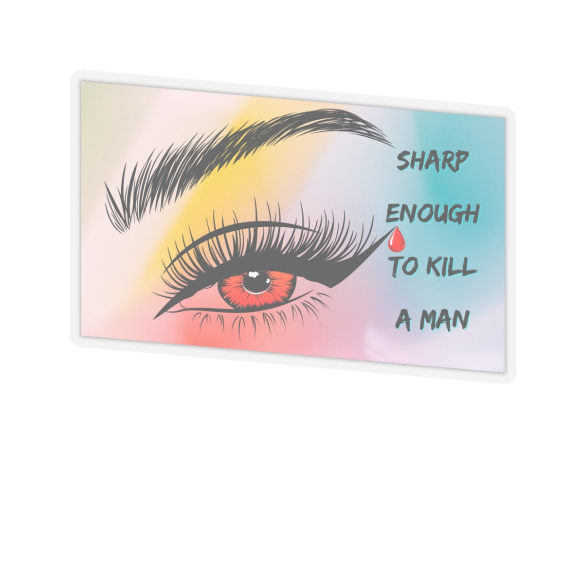 Sharp Enough To Kill A Man Kiss-Cut Stickers