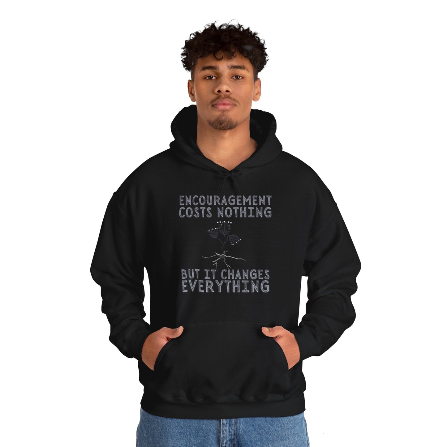 Encouragement Costs Nothing, But It Changes Everything Unisex Heavy Blend™ Hooded Sweatshirt