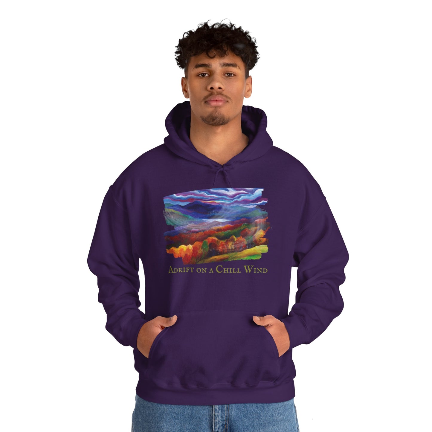 Adrift On A Chill Wind Unisex Heavy Blend™ Hooded Sweatshirt