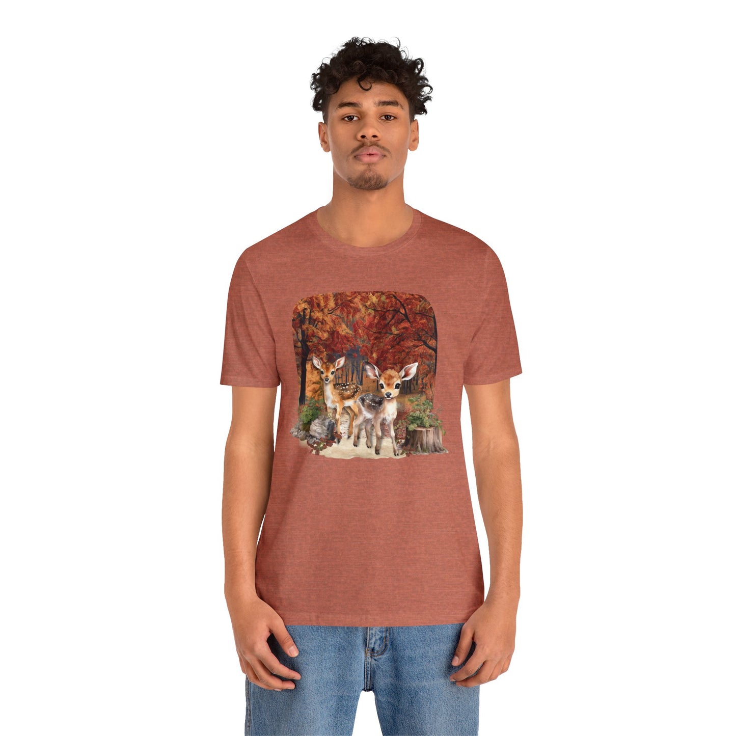 Autumn Fawns Unisex Jersey Short Sleeve Tee