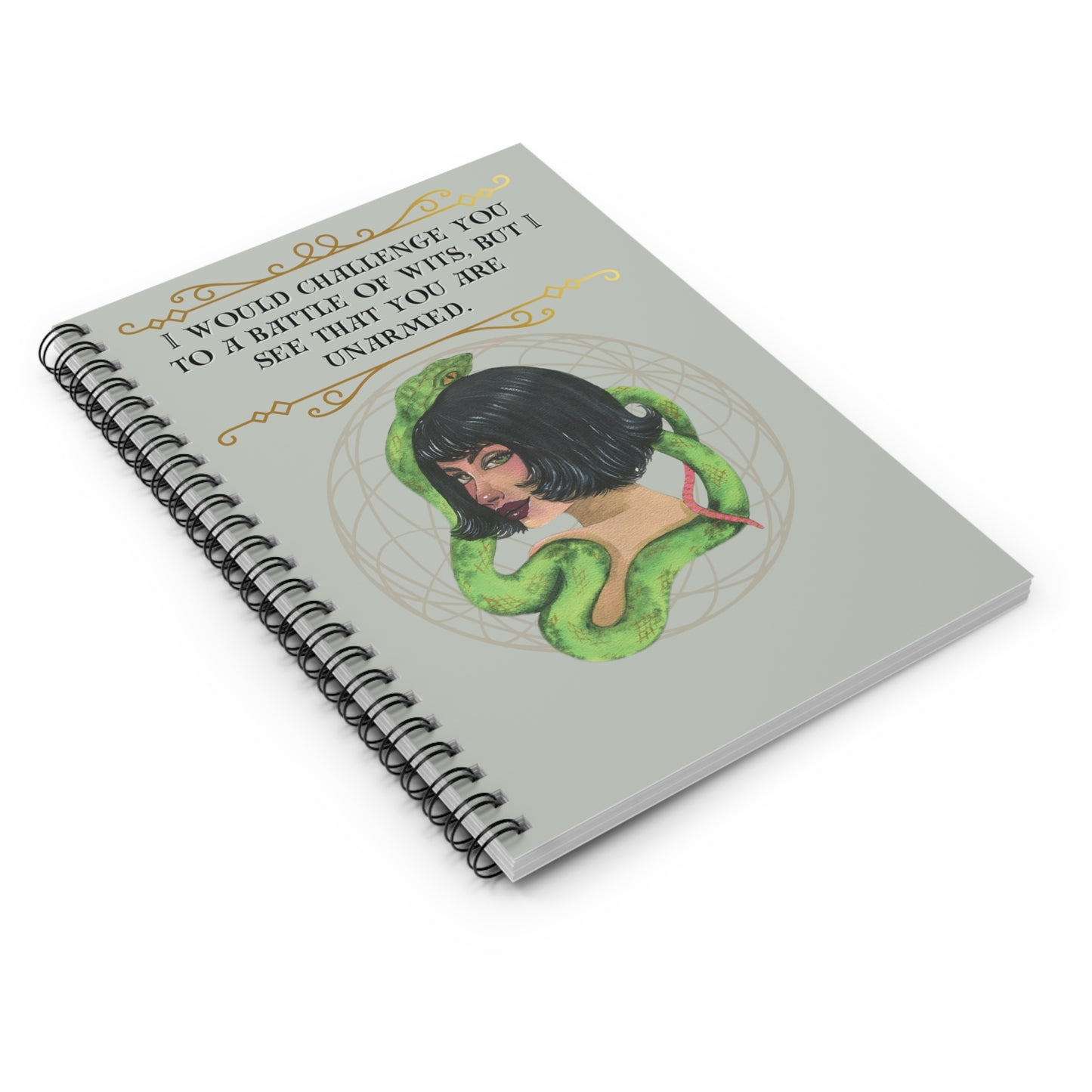 Battle of Wits Spiral Notebook - Ruled Line