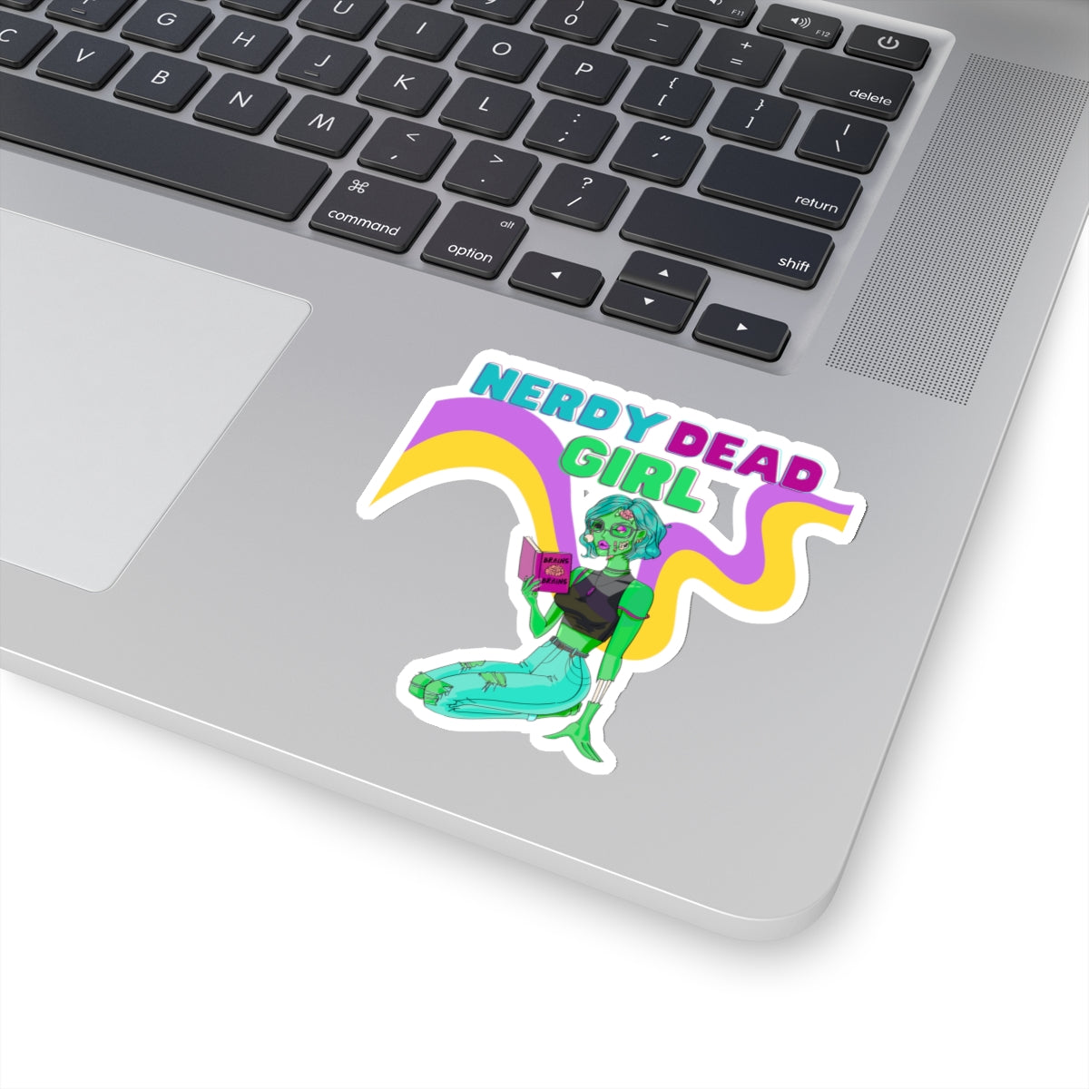 Nerdy Dead Girl Kiss-Cut Stickers