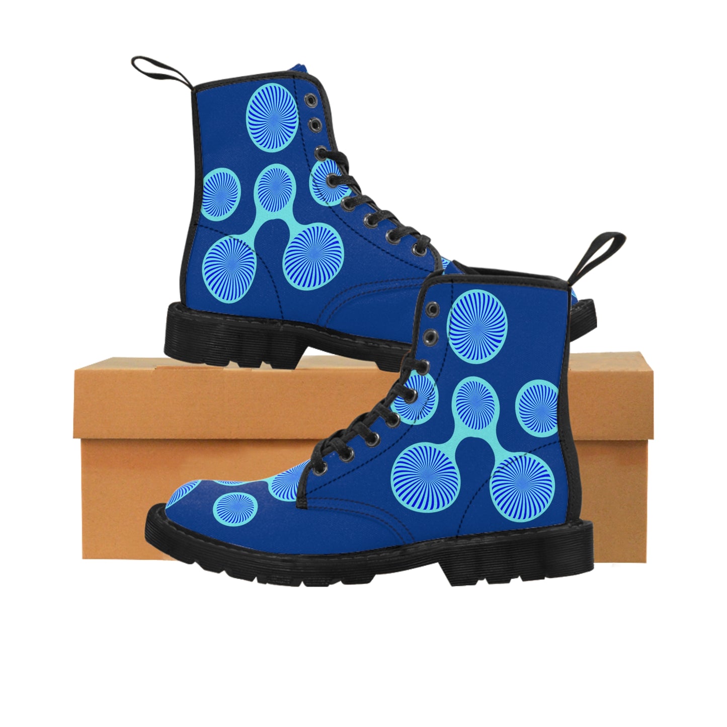 Water Drops Women's Canvas Boots