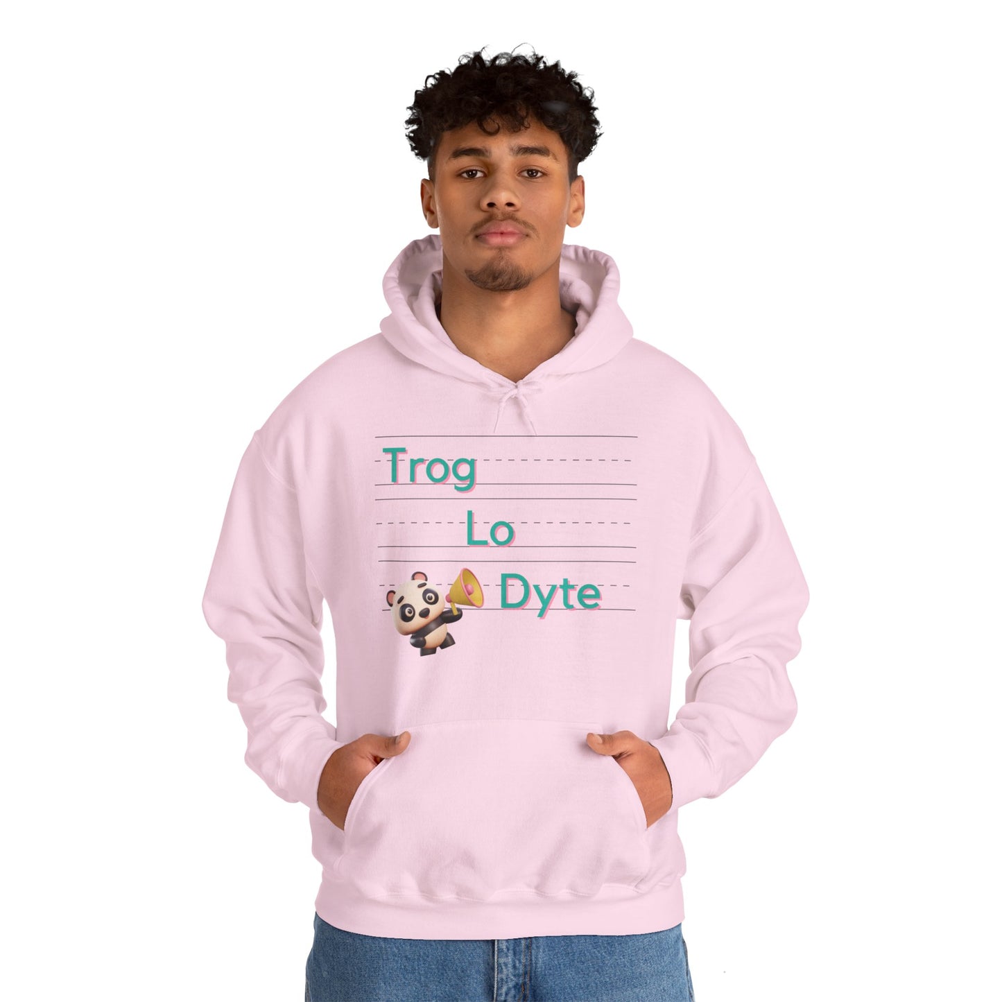 Just sound it out - TROG LO DYTE Unisex Heavy Blend™ Hooded Sweatshirt