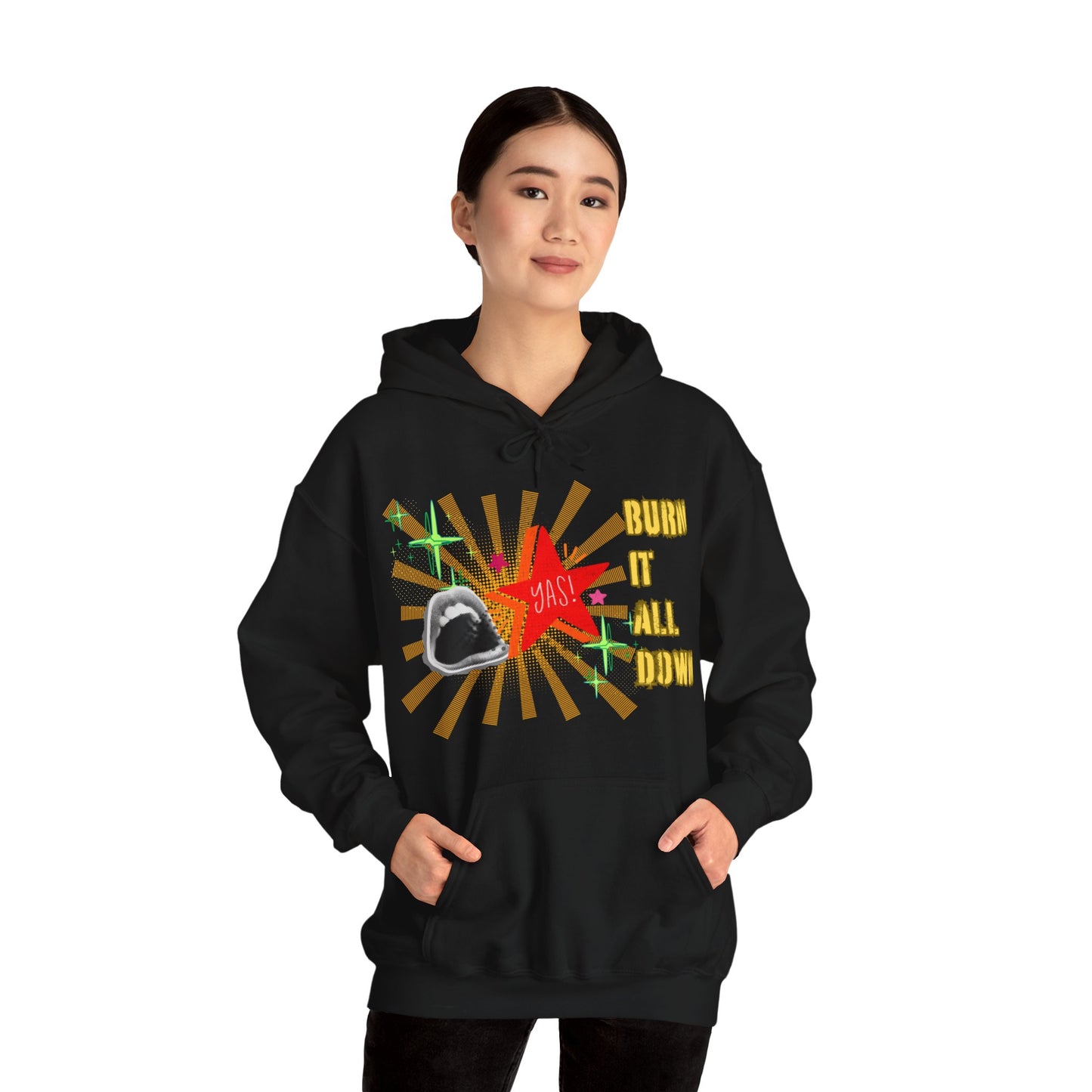 Burn It All Down Unisex Heavy Blend™ Hooded Sweatshirt