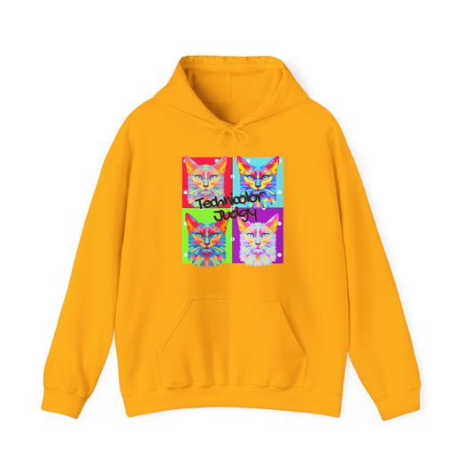 Technicolor Judgy - Pop Art Unisex Heavy Blend™ Hooded Sweatshirt